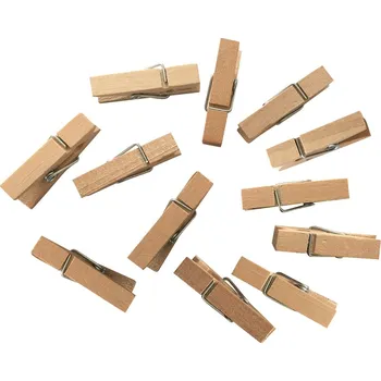 Vánoce Kolíčky dřevěné 3,5 cm, 12 ks 4309