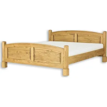 Postel Postel CORDOBA ACC05 200x200 cm rošt ZDARMA Barevné provedení: Tmavý vosk K02