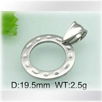 Přívěsek Kruh s vroubky - ocelový přívěsek