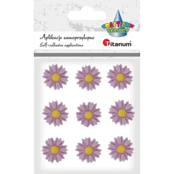 samolepka St183, Dekorační samolepky, sedmikrásky fialové, 22mm, rozměr archu 10x8cm