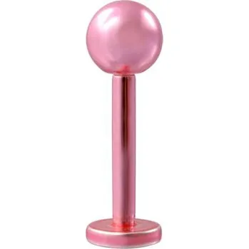 Piercing Růžový malý rovný piercing