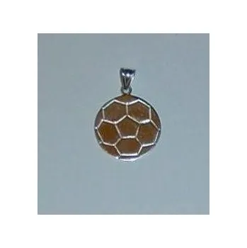 Přívěsek Silueta fotbalového míče - stříbrný přívěsek