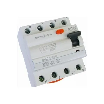 Proudový chránič chránič OMR10 A 63A/4/30mA 10kA - typ "A" - OMU system
