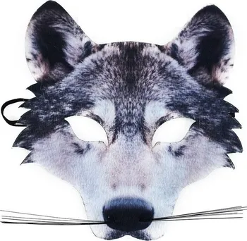 Karnevalová maska Rappa Maska vlk s vousy