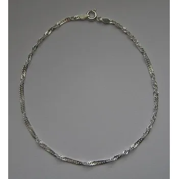 Řetízek Řetízek na nohu - kroucený - 24,5cm
