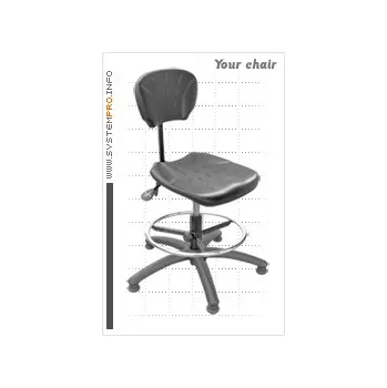 Ergolinia Průmyslová židle SYSTEM PRO BLACK 1B+2A+3A+4A+5A