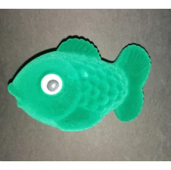 Dárková krabička Zelený kapr / kapřík - sametová krabička na šperky