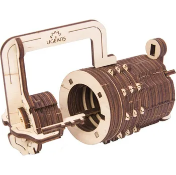 3D puzzle Ugears 3D puzzle Číselný zámek 34 dílků