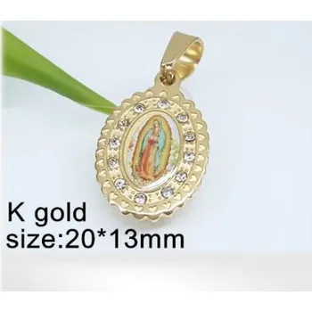 Přívěsek Medailonek s náboženským motivem - přívěsek z oceli