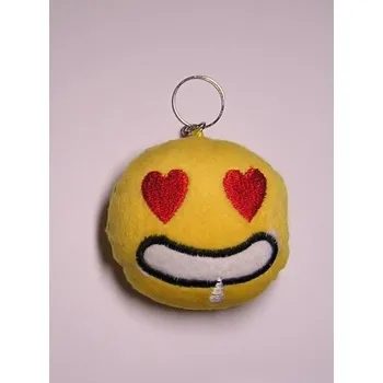 Přívěsek na klíče - zamilovaný smajlík