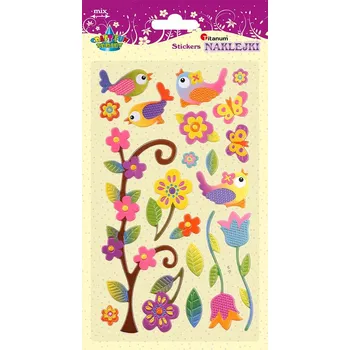 samolepka ST17, Samolepky-ptáčci, 125x235mm, arch