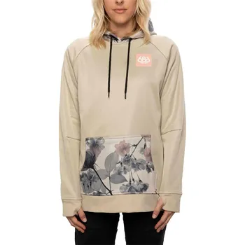 Dámská mikina 686 mikina - Wm Cora Bonded Flc Plovr Hoody Birch X-Ray Flrl Clblk (BRCH)