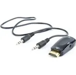 C-TECH adaptér HDMI na VGA + Audio, M/F