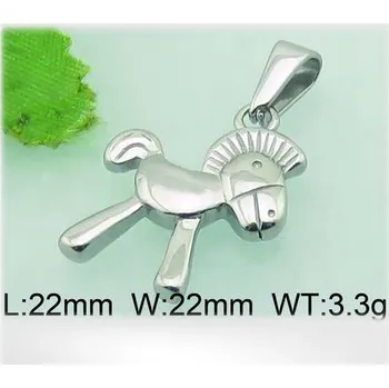 Přívěsek Koníček - ocelový přívěsek - 22x22mm