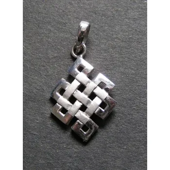 Přívěsek Hranatý propletenec - stříbrný přívěsek / přívěsek ze stříbra