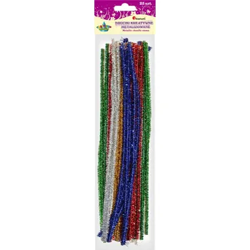 Vánoce Titanum Chlupaté drátky, dekorační, MIX, lesklé, 0,6cm, 25ks/bal.