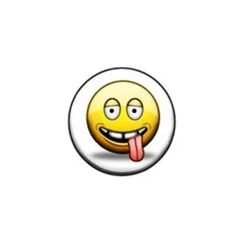 Smajlík s vyplazeným jazykem - varianta 3 - placka