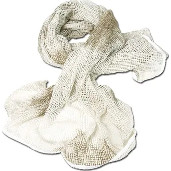 Šátek Šála Sniper - Sněžná (Šátek pro odstřelovače - kamuflážní šátek z maskáčové síťoviny kolem krku. Kvalitní bavlněná síťovina.)