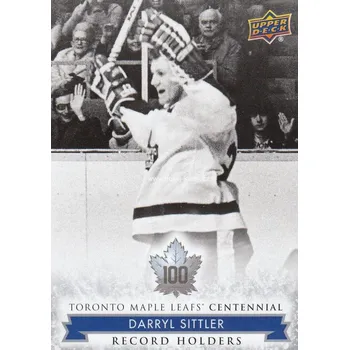 Karetní hra insert karta DARRYL SITTLER 17-18 Toronto Centennial Record Holders