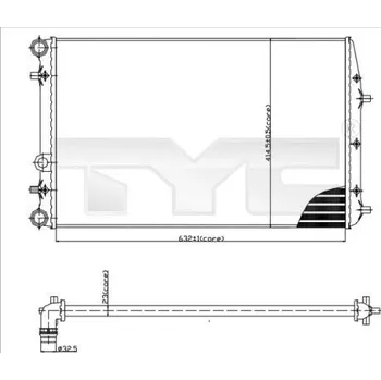 Chladič motoru Chladič, chlazení motoru TYC 737-0041