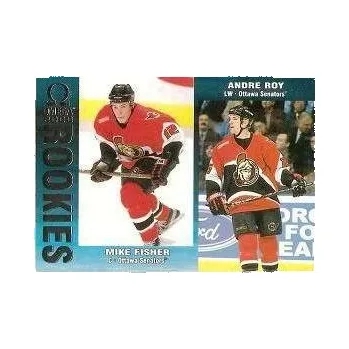 Sběratelská karetní hra insert RC karta FISCHER/RAY 99-00 Omega Rookies číslo 166