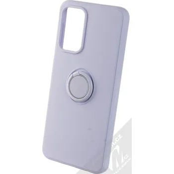 Pouzdro na mobilní telefon 1Mcz Grip Ring ochranný kryt s držákem na prst pro Samsung Galaxy A23, Galaxy A23 5G šeříkově fialová (lilac)