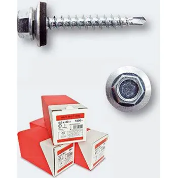 Vrut RAPI-TEC Farmářský vrut (4,8 x 20 mm / RAL 9010 / 2,5cks)