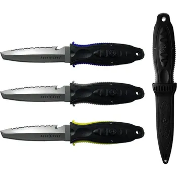 Potápěčský nůž Nůž Aqualung Wenoka Squeeze Big Lock Tanto Tip Titanium Barva: Šedá 2731
