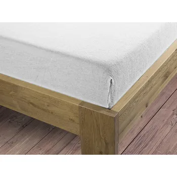Prostěradlo Bierbaum flanelové prostěradlo White - 80-100 x 200 cm