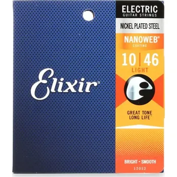 Příslušenství pro strunný nástroj Elixír ELIXIR Nanoweb Light struny pro el. kytaru