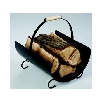 Krbová kamna HAAS+SOHN koš střední 400x240x360mm, s dřevěnou rukojetí, černá