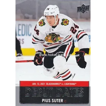 Sběratelská karetní hra insert karta PIUS SUTER 21-22 UD Ser. 1 Debut Dates číslo DD-19