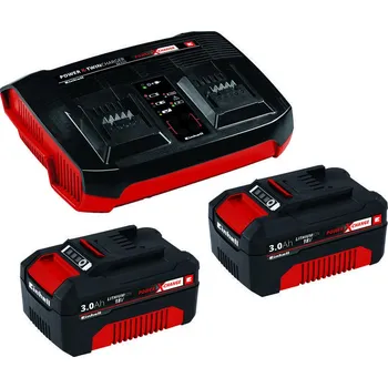 EINHELL Startovací sada 2X 3,0AH & TWINCHARGER KIT