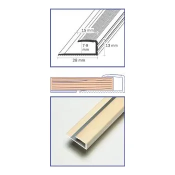 Stavební profil Zakončovací profil 28 x 8,6 mm (90 cm / sahara / 1ks)