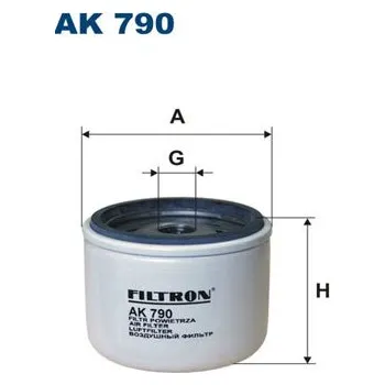 Vzduchový filtr Vzduchový filtr, , 2996238, 2997535, 500339085, 5801962824, 5801962827, 5801962827EC, FILTRON, AK 790