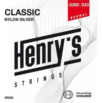 Struna pro kytaru a smyčcový nástroj Nylonové struny HENRY´S MUSIC HNSS Classic Nylon Silver - 0280“ - 043“