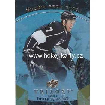 Karetní hra insert RC karta DEREK FORBORT 15-16 Trilogy Rookie Premieres /999
