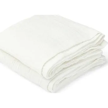 Plena NUUROO Bao mušelínové plenky Solid White Onyx, 2 ks