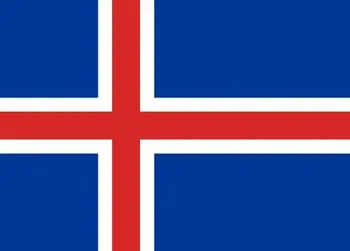 Vlajka Oboustranná vlajka z polyesteru Island 90 x 150 cm