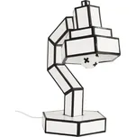 Stolní lampa CUT & PASTE Seletti 58 cm černobílá