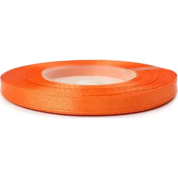 Stuha Saténová stuha oranžovo červená 6mm (Saténová stuha oranžovo červená 6mm)