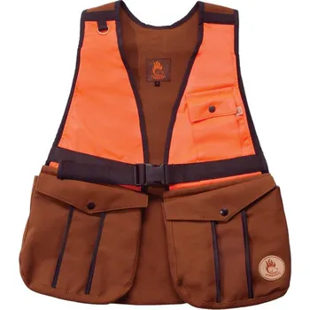 tréninková pomůcka pro psa Firedog Hunting vesta bavlna hnědá / oranžová Velikost: M