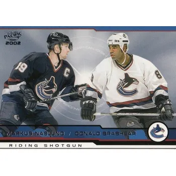 Karetní hra insert karta NASLUND/BRASHEAR 01-02 Pacific Riding Shotgun číslo 424