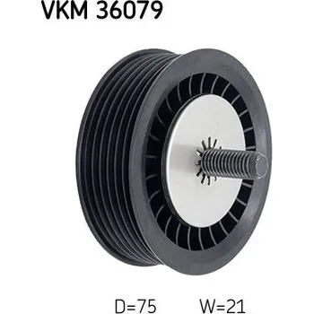 Vratná/vodicí kladka, klínový žebrový řemen SKF VKM 36079