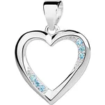 Olivie Stříbrný přívěsek AKVAMARÍNOVÉ SRDCE 3934 Ag 925; ≤1,3 g.