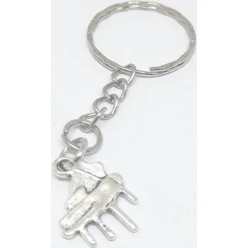 Kovový přívěsek na klíče - klavír