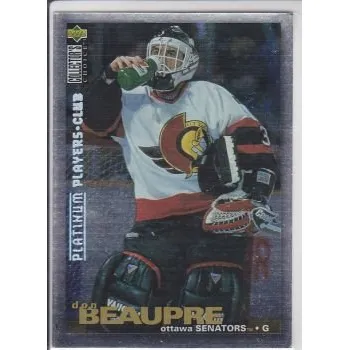 Karetní hra paralel karta DON BEAUPRE 95-96 Coll. Choice Platinum Players Club číslo 11