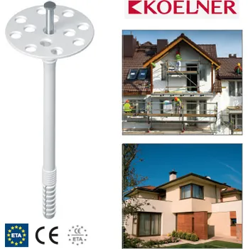 Hmoždinka KI-10M Fasádní hmoždinka se zatloukacím kovovým trnem (10 x 180 mm / 250ks)