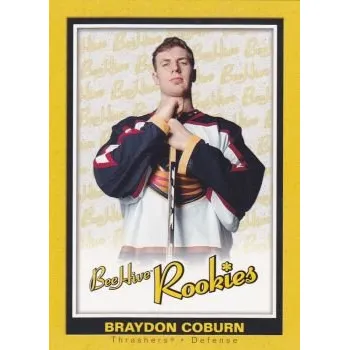 Sběratelská karetní hra insert RC karta BRAYDON COBURN 05-06 BeeHive Rookies číslo 121