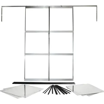 Skleník Dveře dvoukřídlé Vitavia Sirius hliník